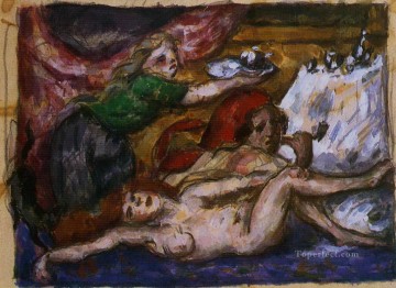 El ponche de ron Paul Cezanne Desnudo impresionista Pinturas al óleo